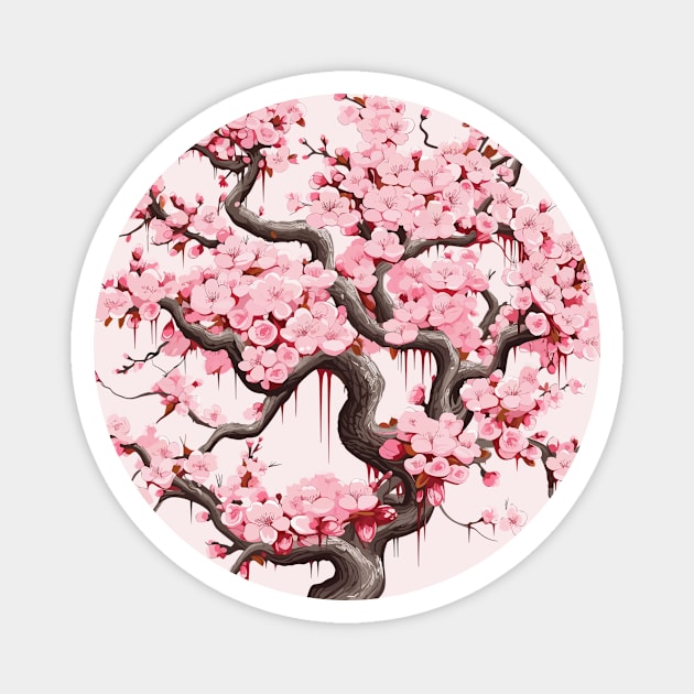 Sakura flower Magnet by siriusreno